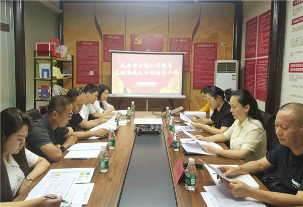 謝瑋專項調(diào)研指導(dǎo)古鎮(zhèn)商旅文公司經(jīng)濟(jì)運(yùn)行情況